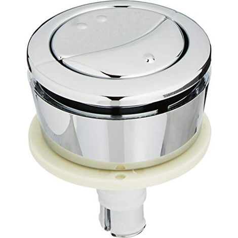 Wirquin 19008001 Jollyflush 19008001-Pulsante Cromato per WC a Doppio Filo, Multicolore (1/4)