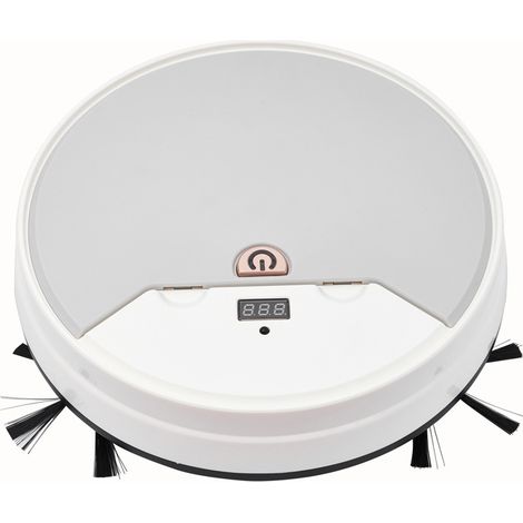 Aspirateur Robot à distance, vadrouille 3 en 1,Contact pour commencer avec une forte aspiration pour les cheveux, les tapis et les sols durs 26x26x7cm (1/5)