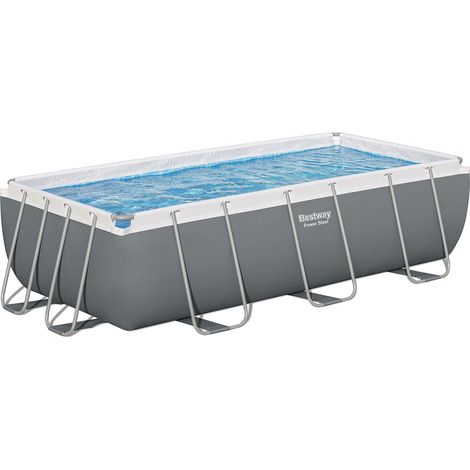 Piscine tubulaire Power Steel rectangulaire 4,04 x 2,01 x 1,00 m - Bestway (1/10)