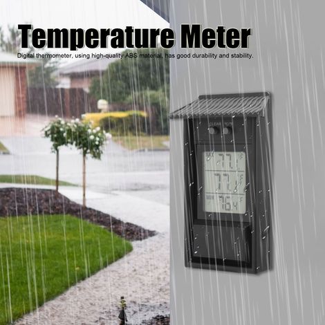 Thermomètre numérique extérieur étanche à température du compteur de température pour le jardin en serre (1/5)