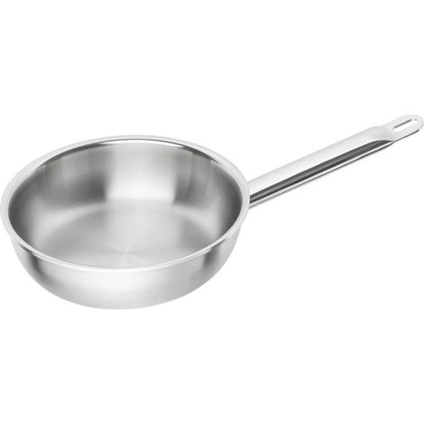 Zwilling 65128-200-0 Pro Padella Multiuso in Acciaio Inox Diametro 20 cm Temperatura Massima 300 °C Adatta a Tutti i Piani Cottura compresa Induzione Lavabile in Lavastoviglie colore Argentato