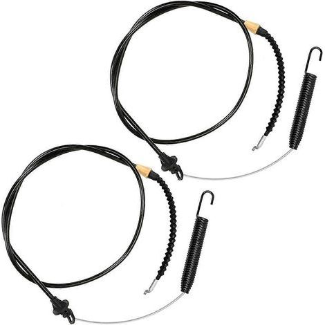 Câble d'engagement du plateau de coupe pour tondeuse à gazon (lot de 2, noir) (1/5)