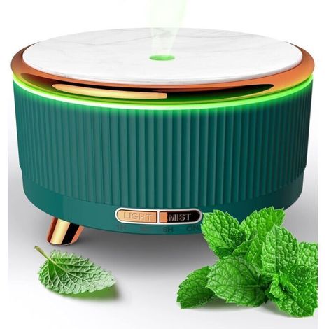Essential Oil Diffuser, 500ml Ultrasonic Scented Essential Oil Diffuser, Bedroom Air Humidifier with 7-Colour LED, Scented Essential Oil Diffuser (1/4)