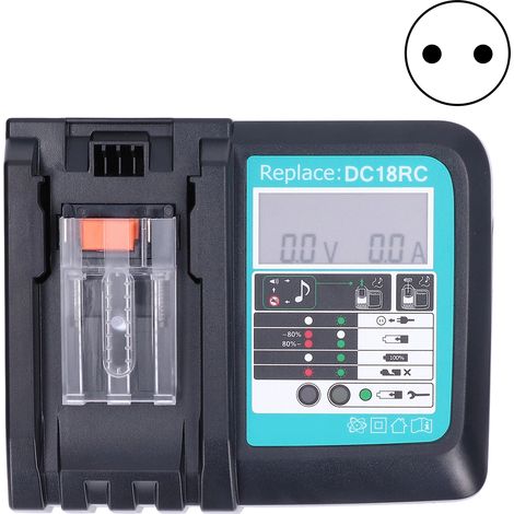 Chargeur batterie lithium pour DC18RC 14,4V/18V Li-Ion BL1860 BL1430 série 100-240V prise UE (1/5)