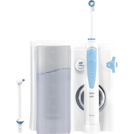 Oral-B Oral Health Center Hydropulseur : Fil Dentaire a L'eau, 1 Canule Oxyjet, 1 Canule Water Jet