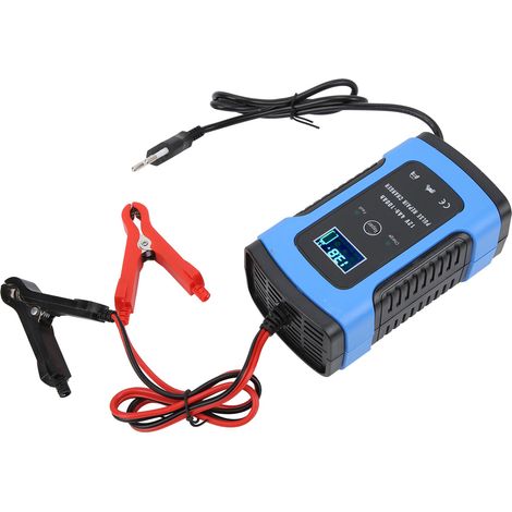Chargeur de batterie moto 12V 6A, afficheur numérique, outil intelligent de maintenance, entrée 100-240V prise UE (1/5)