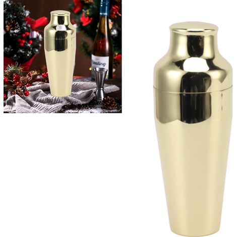 Zweikammer-Shaker, Edelstahl 304, französischer Stil, zweikammeriger Cocktail-Shaker, vergoldet. (1/5)