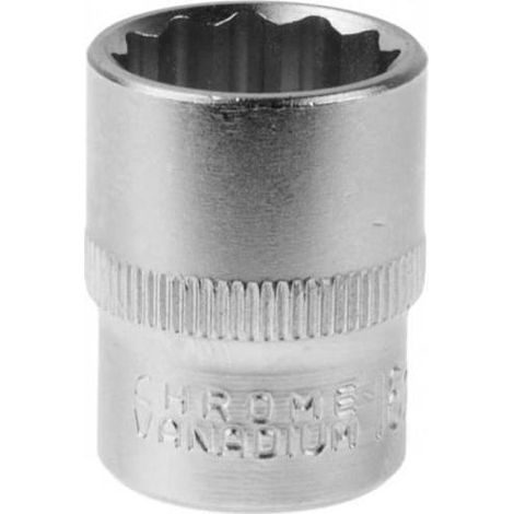 Douille à 12 pans. 1/2" CRV 12 mm (25/100)