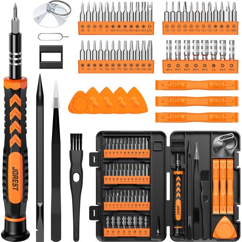 Kit Tournevis de Précision, Set Outils avec Torx T5, T6 T7 T8 T9 T10 T15, Etoile P2/P5/P6, Triwing Y000, etc, pour PC, Laptop, Lunettes, Montre (1/5)