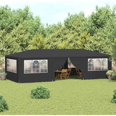 vidaXL Professional Party Tent with Side Walls 4x9m Anthracite 90 g/m虏 (1/5)