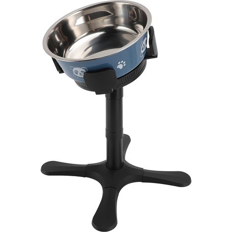 Support pour gamelle de chien réglable en largeur et en hauteur, support d'alimentation incliné pour chiens moyens et grands (1/5)