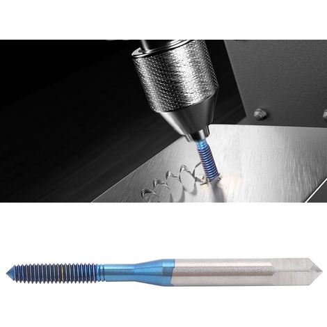 M4-Extrusionsgewindebohrer mit blauer Nanobeschichtung für metrische Maschinen (1/5)