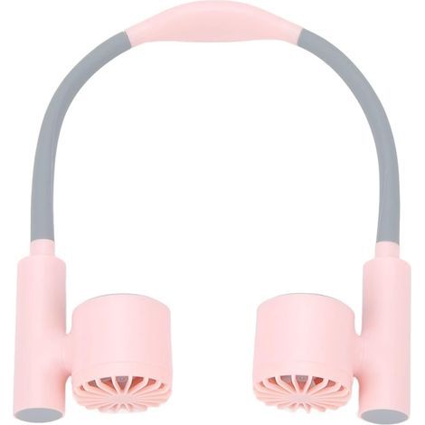 Ventilateur Tour de Cou Silencieux, Ventilateur Sans Mains pour Sport-Rose (1/5)