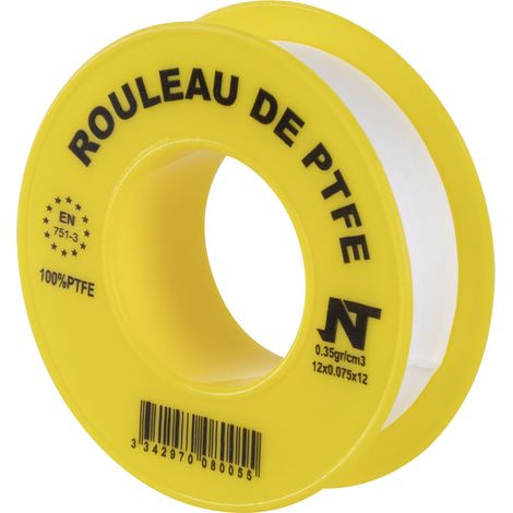 Rollo de sellado de Teflon® ancho 12 mm NOYON & THIEBAULT - L 12 metros - 107-A