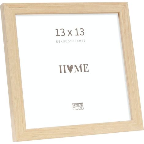 Cadre Bois Couleur Bois Clair Photo 13x13cm S243H1 (1/5)