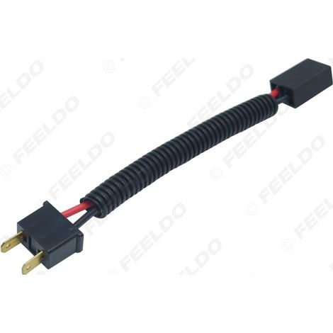 Câble adaptateur mâle/femelle pour phare automobile H7, câble pour douille de lampe LED HID, connecteur adaptateur pour douille de lampe, câble adaptateur pour douille de lampe H7