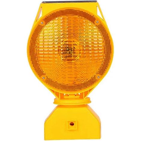 Lampe LED solaire à visibilité double face avec cellule photoélectrique, jaune (1/5)