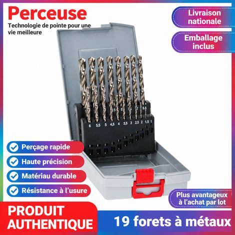 Coffret de 19 forets hélicoïdaux HSS-G 2607019116 2608587013 pour perçage métaux 3 kg – Livraison gratuite (1/5)
