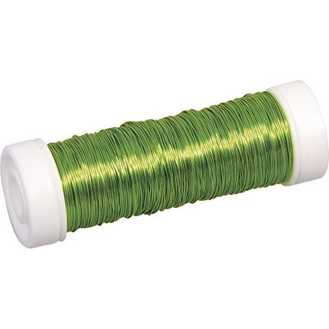RAYHER - FILO METALLICO PER BIGIOTTERIA0,3MM 50MT - COLORE VERDE CHIARO (1/2)