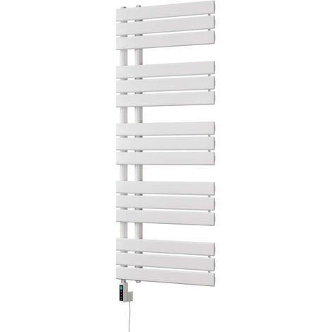 Tristan - White Electric Towel Rail H1292mm x W500mm 600w Thermostatic WIFI (1/3)