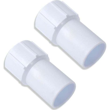 Ulisem(Lot de 2) Manchon de tuyau de piscine 1-1/2" - Manchette de tuyau fileté pour tuyau d'aspiration de piscine enroulé en spirale - Relie la tête d'aspiration à l'entrée de l'écumoire sous vide - (1/4)