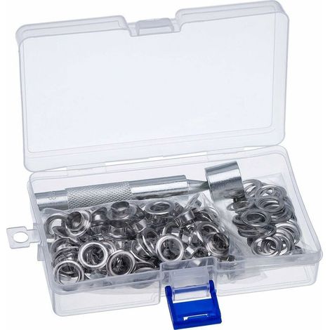 Ösen- und Nietenwerkzeug-Set, 12-mm-Ösen-Set für Planen, Metallösen mit Nietenwerkzeug, für Planen, Gepäck, Leder, Schnittmusterbücher, Etiketten, Schuhe (1/5)