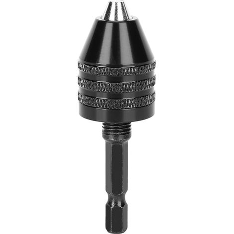 BOOVERKUSADAPTER RONG - Accessoire de Chuck en Carbone Steel Mill - Facile à Utiliser et à Remplacer le Foret adapté la Voiture, au Garage, L'entrepôt Clipper 0,3-3,2 Mm (Mandrin court M8x0,75 + jeu.