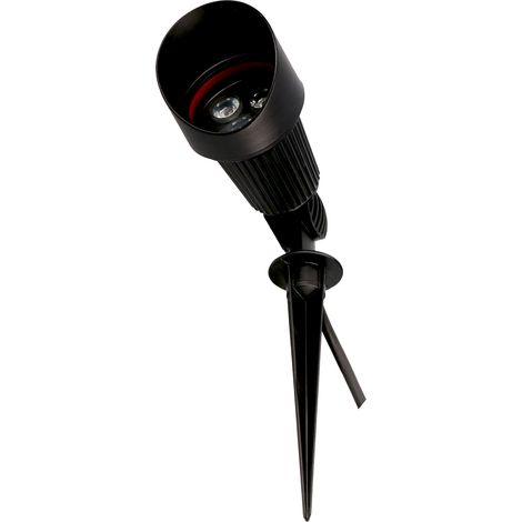 Forlight Minimal Green - Foco Proyector LED de Jardin y Terraza con Luz Verde para Iluminar Vegetación. LED 6W y 229lm. Protección IP65 Impermeable Resistente al Riego y Lluvia. Color Negro (1/5)