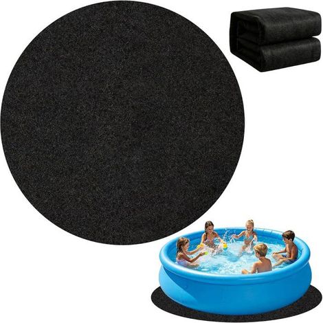 Tapis de Sol pour Piscine 4m Rond, Bâche de Protection en Géotextile 200g/m²,Pliable et Résistant pour Jacuzzi et Spa (1/4)