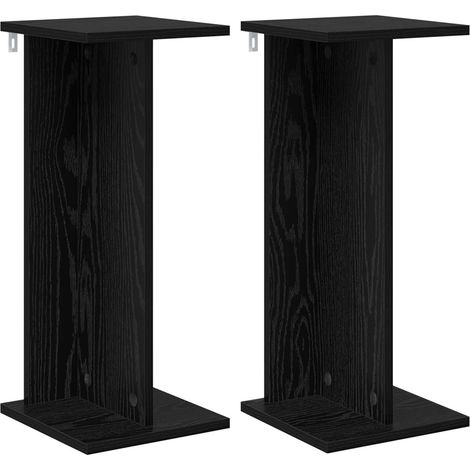 Soporte de plantas 2 uds. Roble Negro 25 x 25,5 x 60,5 cm vidaXL