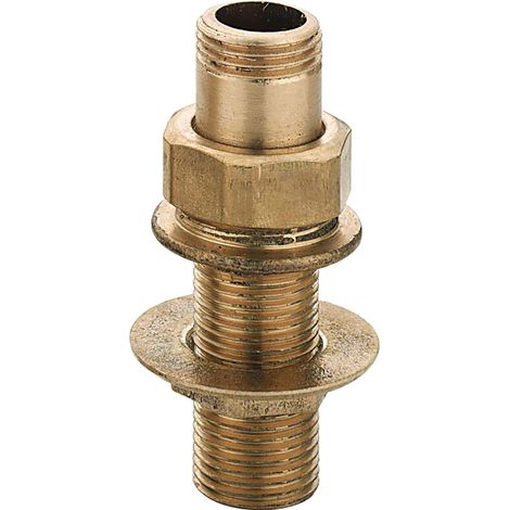 Racor caja con junta de latón amarillo FP Pattaroni F401  1 1/4"