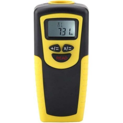 Digitaler Ultraschall-Laser-Entfernungsmesser 0,5 bis 18 m mit Detektor, präzise Messung von Entfernung, Fläche und Volumen für Arbeit und Heimwerker. (1/5)
