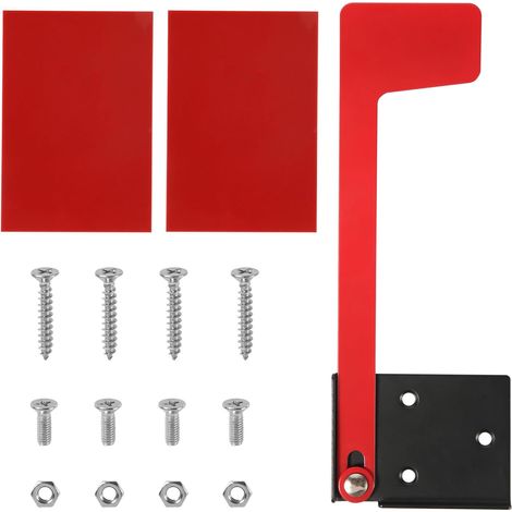 Drapeau de Boîte aux Lettres, Boîte aux Lettres à Pilier Mental Red Flag Kit de Remplacement Aucun outil Requis Bâton sur le Drapeau de Boîte aux Lettres pour Montage Mural et Poteau (1/5)