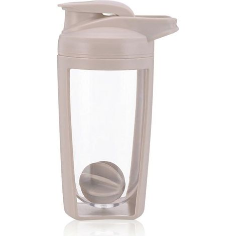 Online Store - Bouteille shaker à protéines, shaker de 650 ml avec boule mélangeuse, sans BPA et étanche, pour poudre protéinée. (1/5)