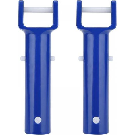 2 piezas de clip en V azul para piscina, clip en forma de V, herramienta de limpieza de piscinas, accesorios (1/4)