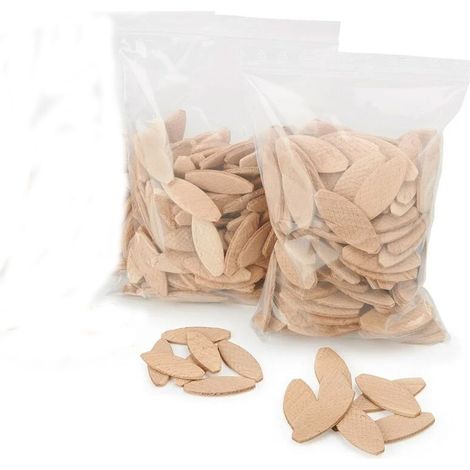 Montagelamellen Größe 20, Packung à 200 Stück, Lamello, Flachdübel aus hochwertigem Buchenholz für Schreiner und Heimwerker, für Holzfräse/Lamellenfräse (1/5)