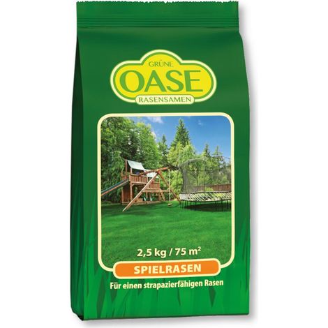 Grüne Oase Rasensamen Spielrasen 2,5 kg Spielrasen Familienrasen Gebrauchsrasen