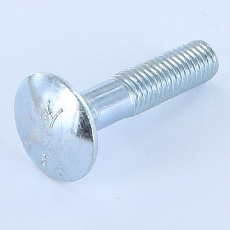 TRCC JAPY tête ronde collet carré M12X45 Filetage partiel Acier zingué-5 pièces