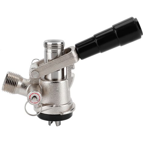Robinet de tirage bière type S avec valve de sécurité, kit de perçage fût pour système de brassage maison. (1/5)