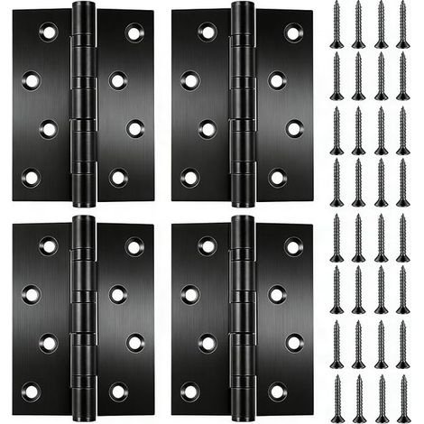 Charniere Porte Charnières Placards Inox en Acier Invisible Fenetre Tiroir Jardin Boîte Meubles 100 x 76 2 mm (1/5)