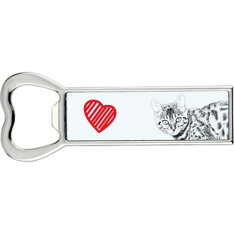 Bengali - un apribottiglie con un gatto, un apri-frigo personalizzato, un regalo unico per uomo di Art-Dog (1/5)