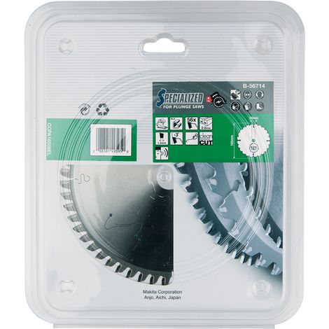 Lame de scie pour aluminium Makita 165x2x20 0 mm Z56 -3°