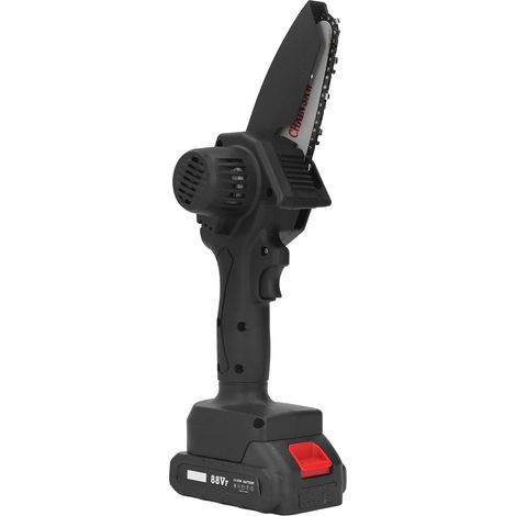 Mini tronçonneuse légère portable sans fil rechargeable pour jardin, scie à chaîne compacte à main, prise UE 100-240V (1/5)