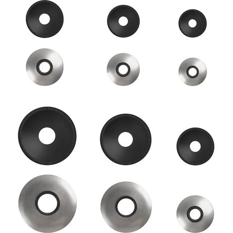 Rondelles d'étanchéité EPDM en Acier Inoxydable M6.3 x 16 mm, 15 Pièces Rondelles Metal avec Joint Caoutchouc, Rondelle Neoprene, Rondelle pour Tole Ondulée pour Toiture (1/5)