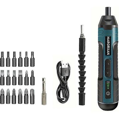Tournevis électrique sans fil, batterie 1300 mAh, mini-perceuse 3,6 V, kit d'outils électriques - TOP1 (1/5)
