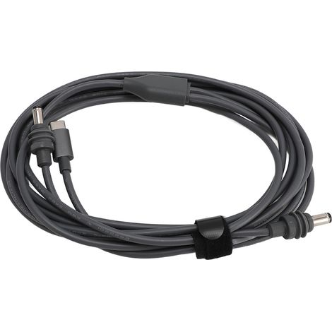 Cable de alimentación USB-C a CC 2 en 1 para mini satélite, calibre 18 AWG, resistente al agua IP68, extensión de 3 m (9,8 pies) para repuesto. (1/5)