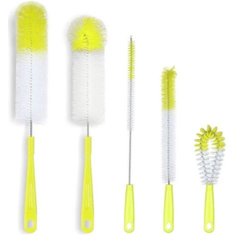 Goupillon et brosse de nettoyage - 1 ensemble, flexible pour canettes bière tasses thé café - Multicolore (1/3)