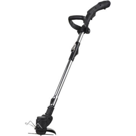 Coupe-herbe sans fil 12 V - Machine de désherbage légère - Lame de coupe en métal réglable en hauteur pour jardin et cour - Tonte des buissons - Élagage de la pelouse (1/3)