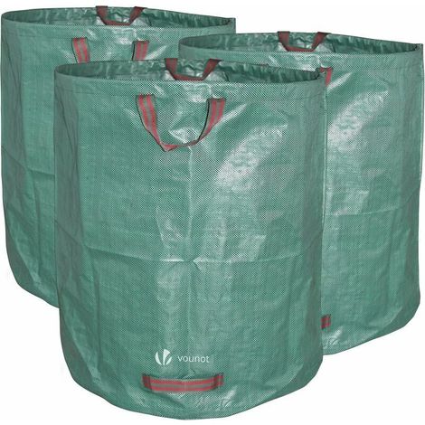 Sacs de Jardin XXL Lot de 3 Sac Jardin 272L Sacs de déchets Jardin résistants Sac à déchets de Jardin Sac déchet en PP Robuste Lot de 3 Sacs à déchets de Jardin Sacs Poubelle de Jardin (1/5)