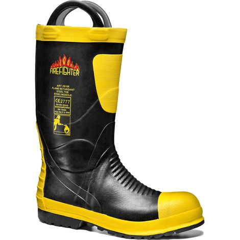 SIR SAFETY SYSTEM Firefighter Bottes de sécurité S5 respirantes noir/jaune Taille 46 (1/2)